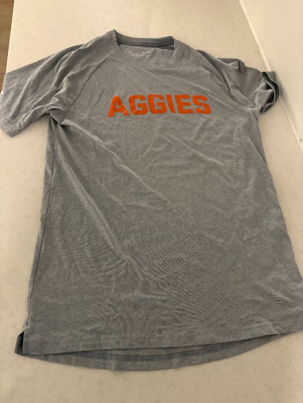 Colorado State University Aggies T Shirt Adult Small Gray Under Armour Crew Neck